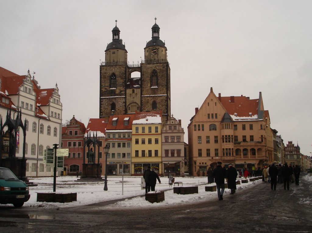 Lutherstadt Wittenberg am 11.2.2006: Stadtkirche St. Marien