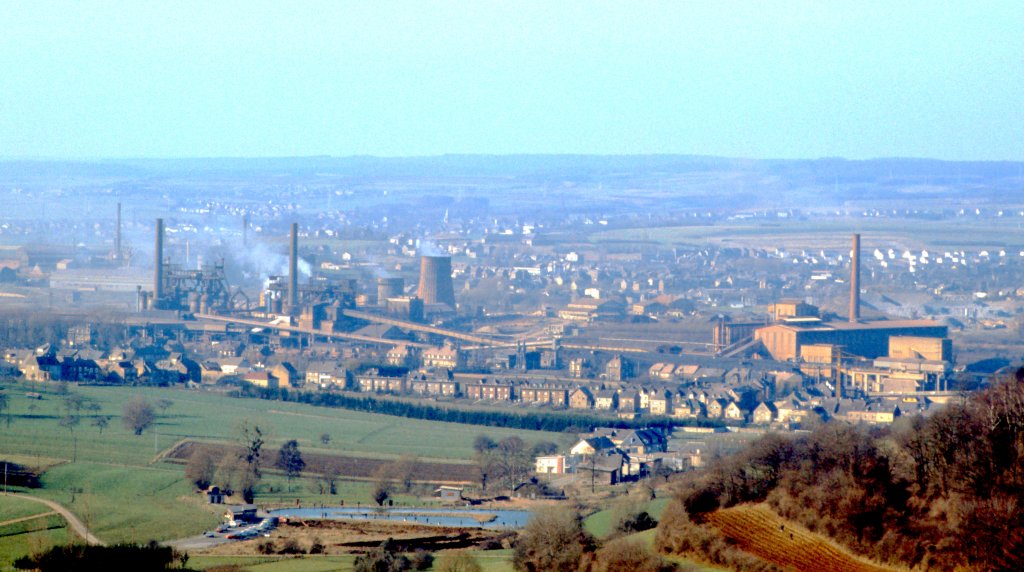 Luxemburg, Htte Rodange. Scan eines Dias aus dem Jahr 1975.