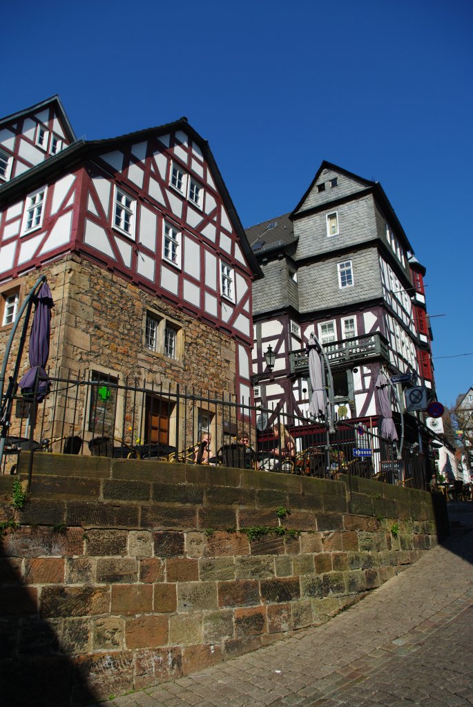 Marburg, St. Kilian Kapelle am Schuhmarkt, erbaut von 1180 bis 1200 (13.04.2009)