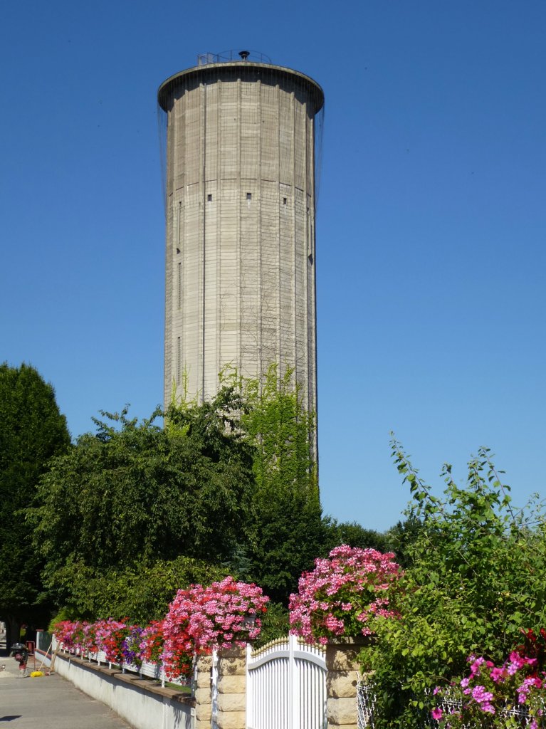 Marckolsheim im Elsa, der Wasserturm, Aug.2013