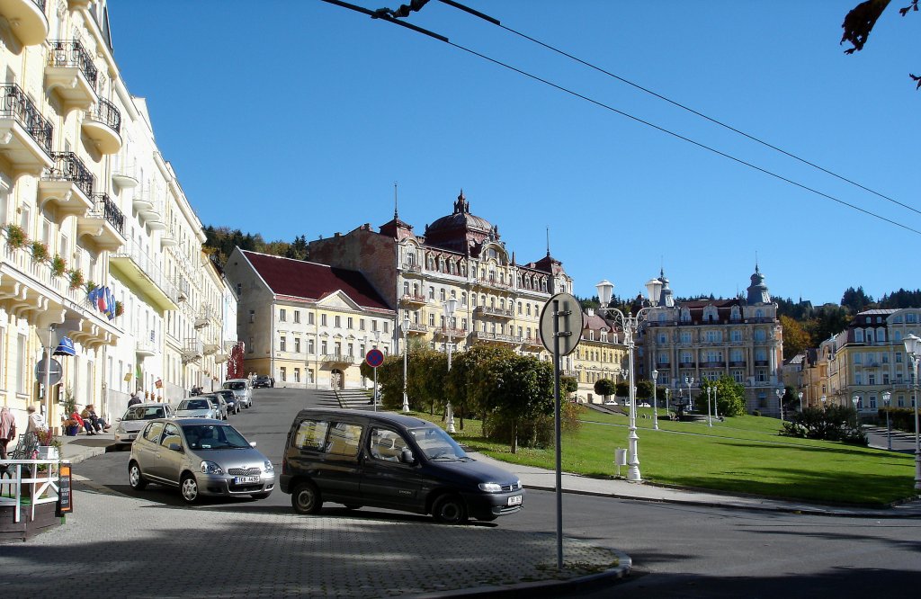 Marienbad, Hotelbauten aus dem 19.Jahrhundert, Okt.2006