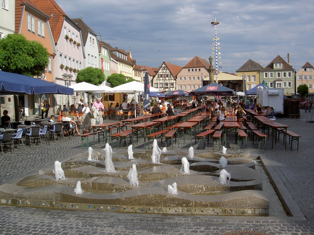 Marktplatz von Neustadt an der Saale (16.06.2012)