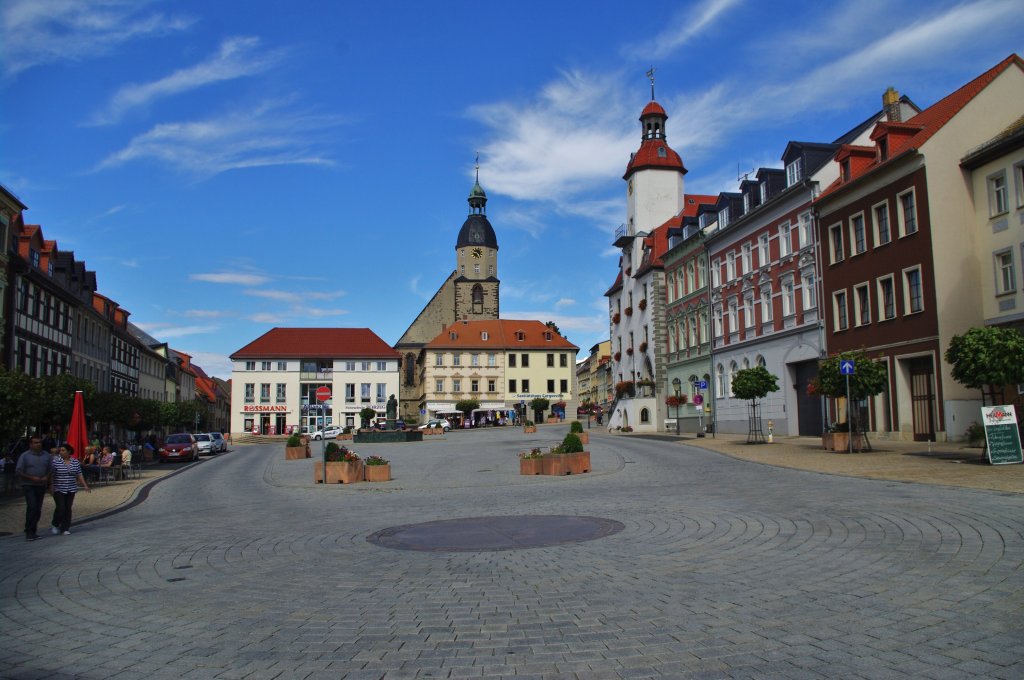 Marktplatz von Schmlln, Altenburger Land (18.07.2011)