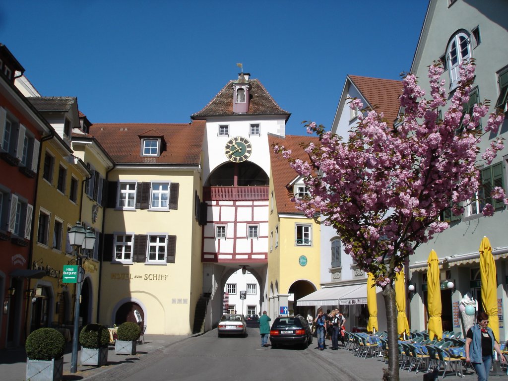 Meersburg am Bodensee,
das Unterstadttor,
April 2007