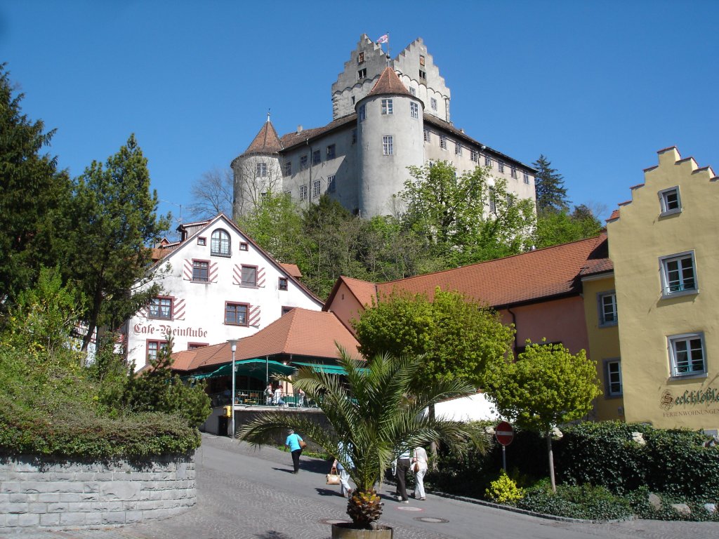 Meersburg am Bodensee,
die Meersburg,eine der ltesten bewohnten Burgen Deutschlands,
April 2007