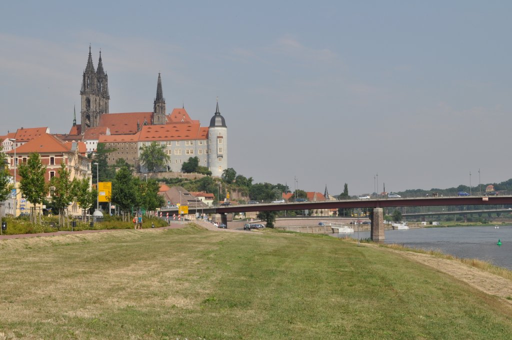 Meien, Dom und Albrechtsburg an der Elbe am 22.07.2010