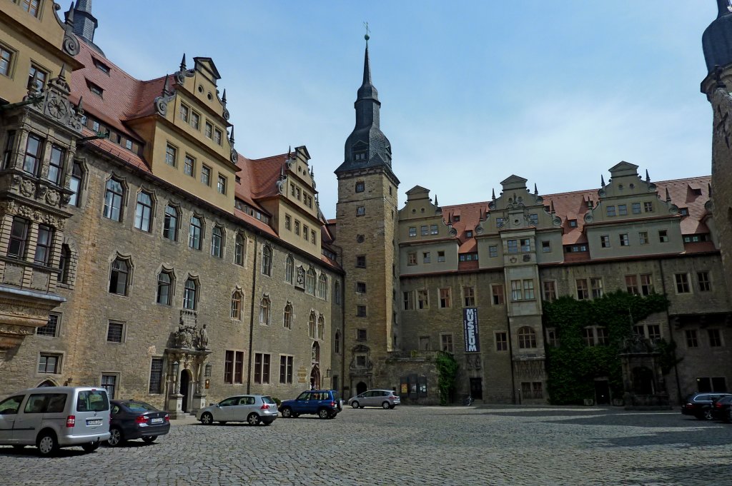 Merseburg, der Innenhof des Schloes, Mai 2012