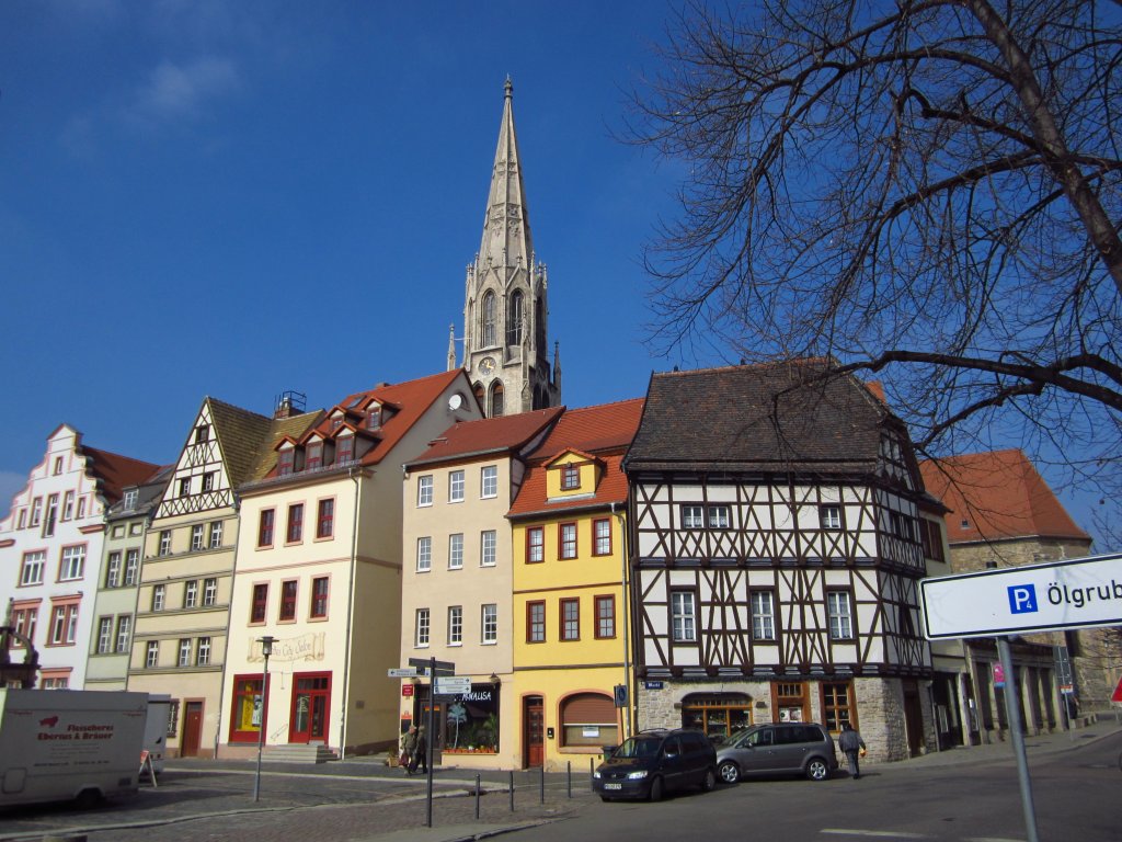 Merseburg, Markt mit Stadtkirche St. Maximi (15.03.2012)