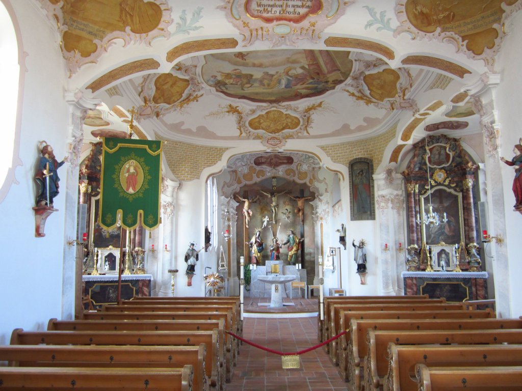 Mindelaltheim, Wallfahrtskirche Hl. Kreuz, Kreis Gnzburg (26.03.2012)