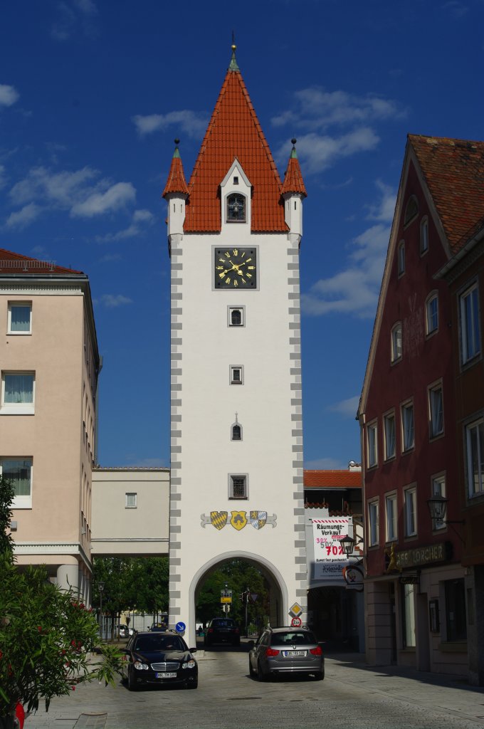 Mindelheim, Oberes Stadttor, Kreis Unterallgu (14.08.2011)