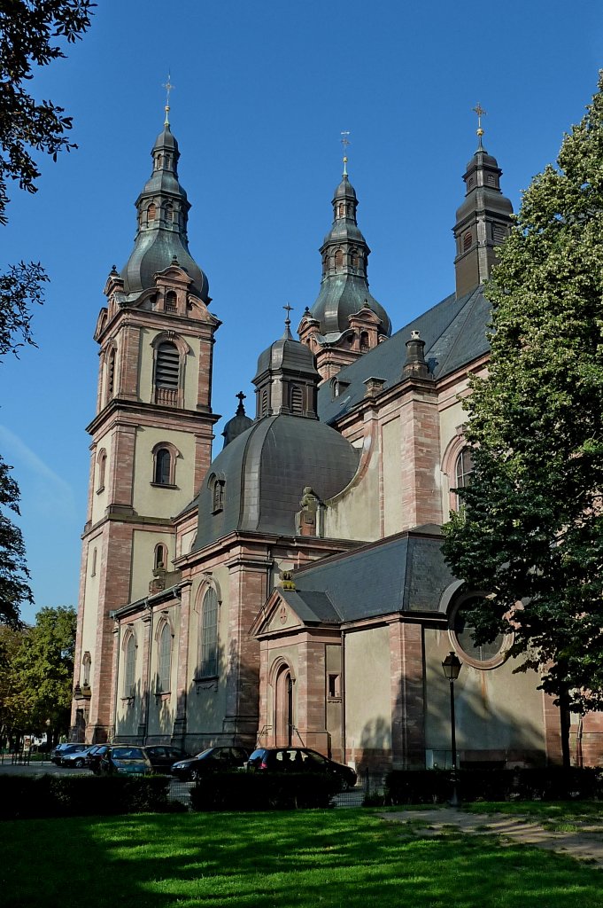 Mlhausen (Mulhouse), die katholische Kirche St.Fridolin, 1901-06 erbaut, ist der grte und bedeutendste Neobarockbau im Elsa, Sept.2012