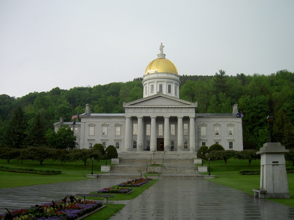 Montpelier, Vermont State House, Sitz der Regierung des Bundesstaats Vermont, erbaut von 1857 bis 1859 (06.06.2005)