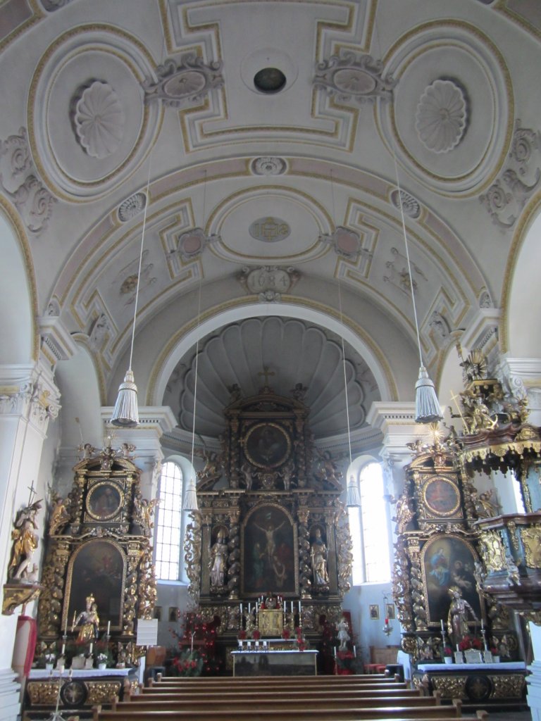 Mhldorf a. Inn, Altre der St. Salvator Kirche, Kanzel von 1750 (30.12.2012)