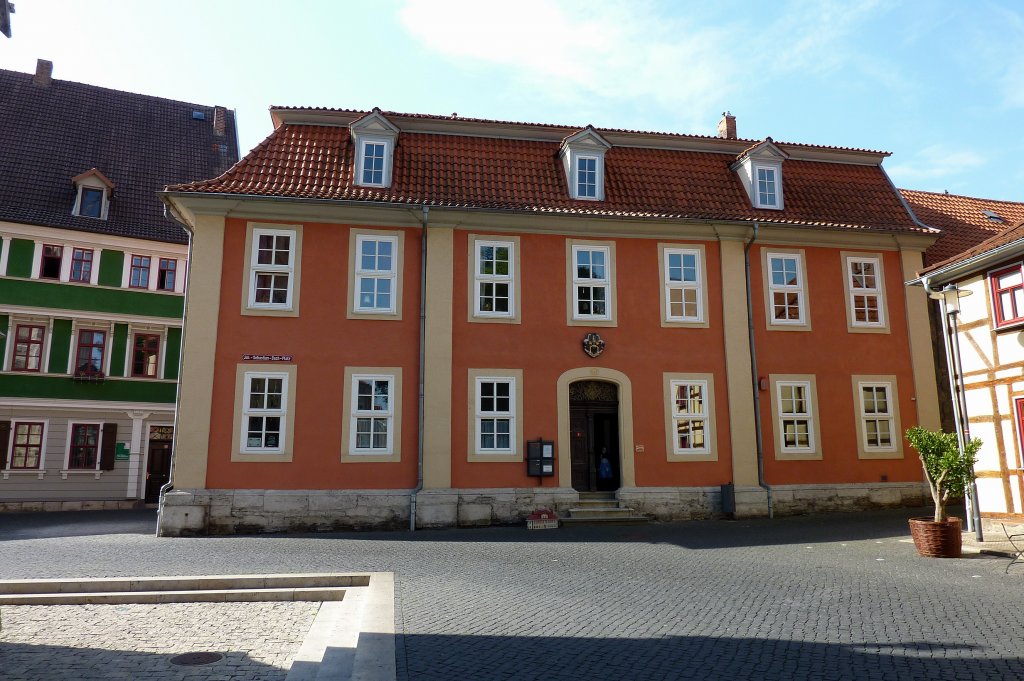 Mhlhausen, Wohn-und Gemeindehaus fr den Diakon der Divi-Blasii-Kirche, im Barockstil erbaut 1723