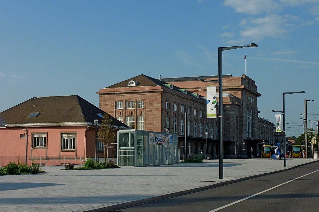 Mlhausen (Mulhouse), der Hauptbahnhof, Sept.2012