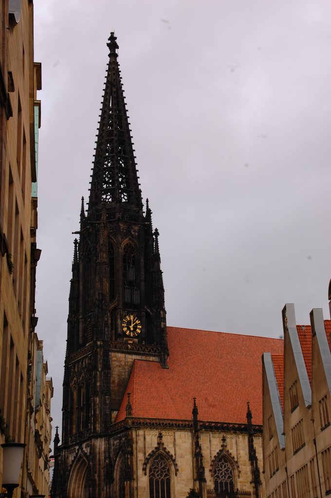 Mnster Westfalen Kirchtum von St.Lamberti, aufgenommen am 7.1.2012