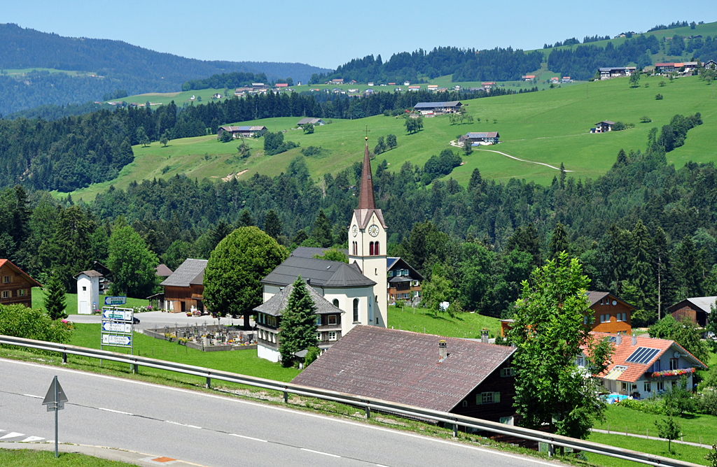 Mselbach in Vorarlberg, auf dem Weg von Oberstorf nach Bregenz - 16.07.2011