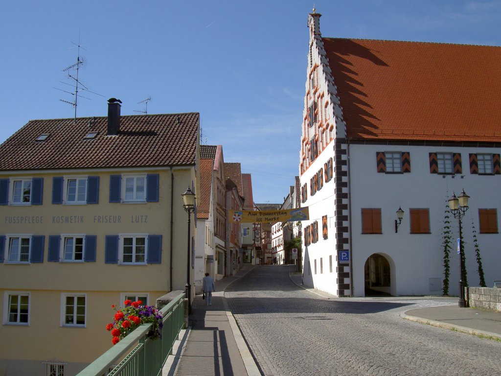 Munderkingen, Untertorplatz und Hl. Geist Spital, Kreis Alb-Donau (22.06.2008)