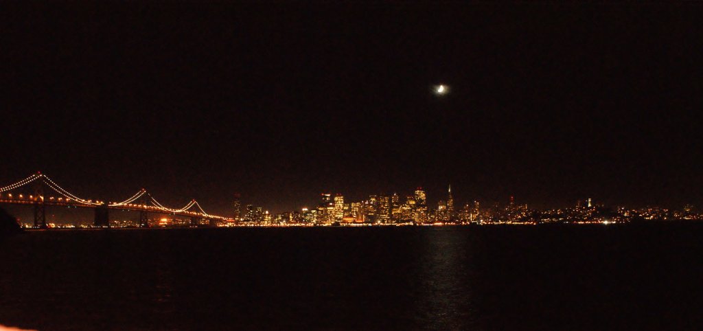 Nachtaufnahme auf San Francisco am 21.09.2012
