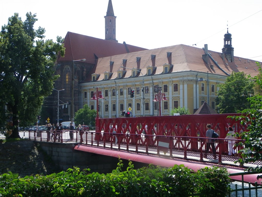 Nahe der Universitt von Breslau (Wroclaw) im Sommer 2012