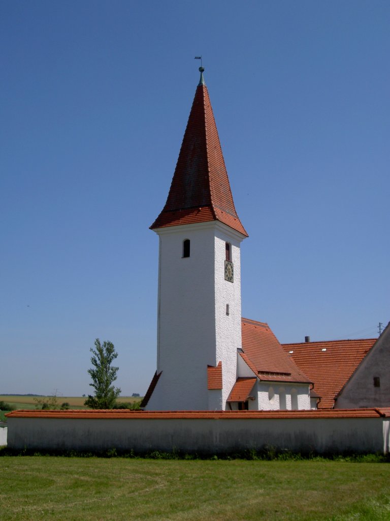 Nerenstetten, Dorfkirche im Ortsteil Wettingen, Landkreis Alb-Donau 
(28.06.2011)