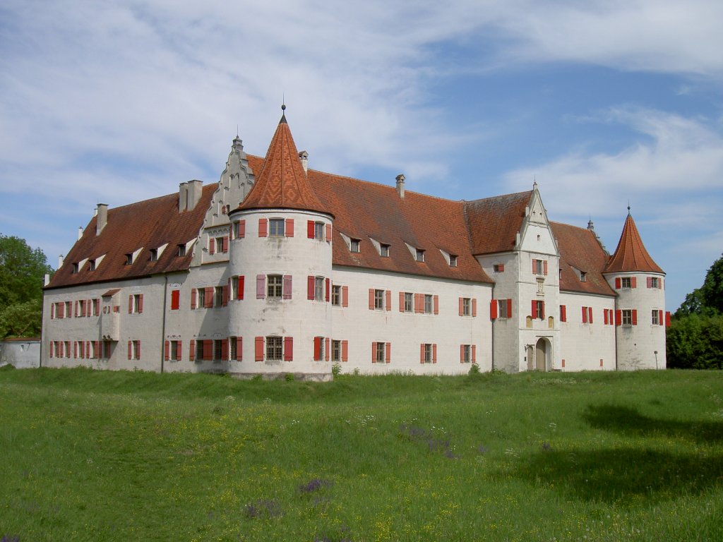 Neuburg, Jagdschloss Grnau, erbaut durch den Wittelsbacher Pfalzgraf Ottheinrich, 
erbaut von 1530 bis 1555 (13.05.2007)
