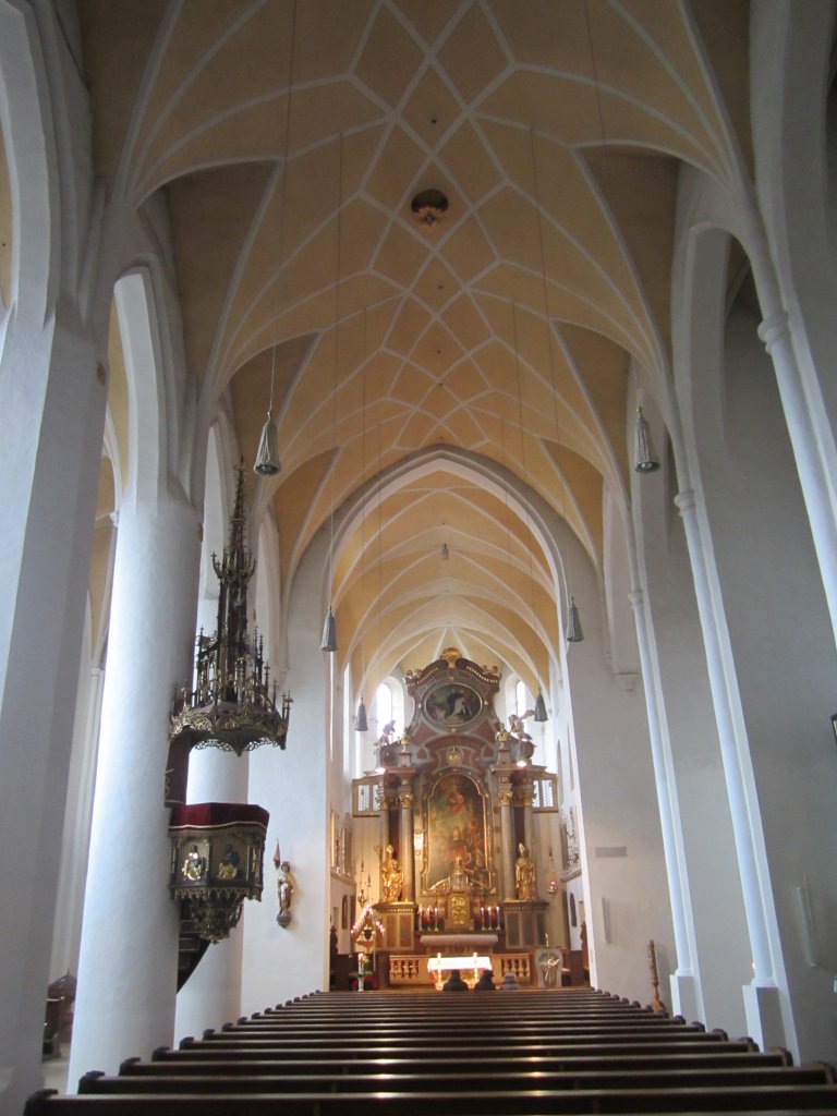 Neumarkt-St. Veit, Langschiff der Klosterkirche St. Veit (02.02.2013)
