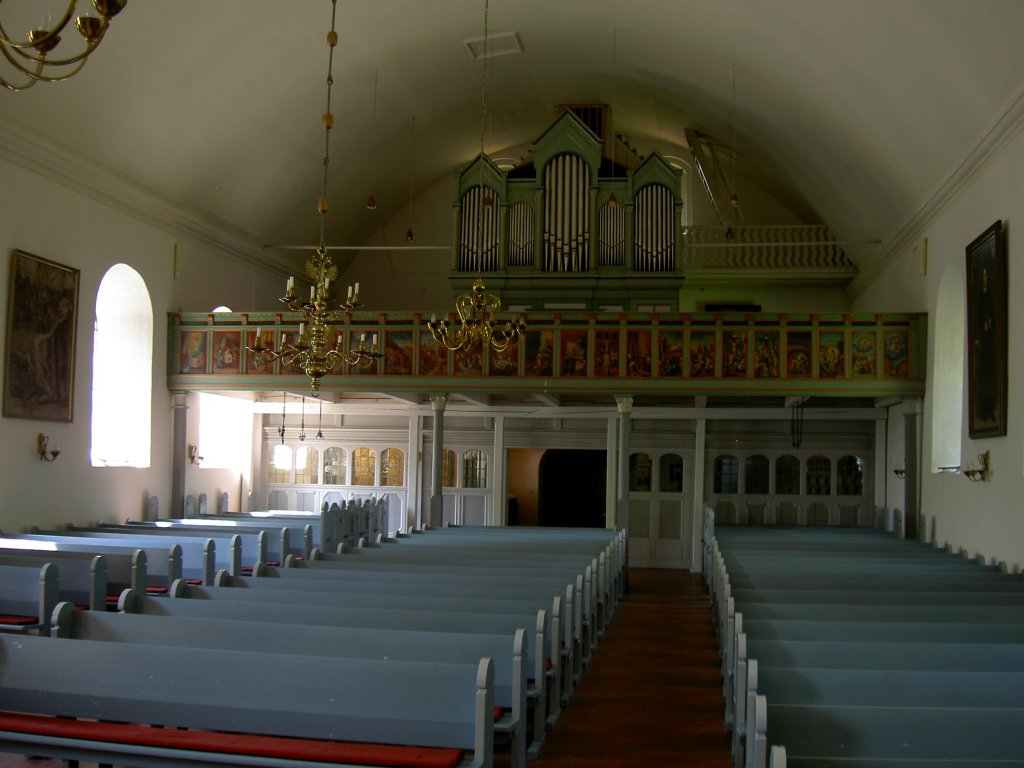 Niebll, Ev. Kirche mit Orgel, Kreis Nordfriesland (11.05.2011)