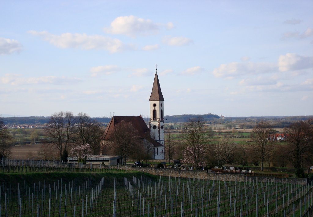 Nimburg, die evangelische Bergkirche von 1517, April 2010 