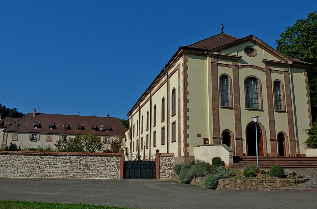 Nonnenkloster St.Marx, die 1760-62 erbaute turmlose Klosterkirche, Sept.2011