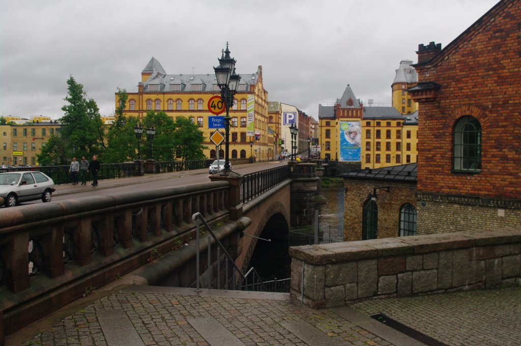 Norrkpping, Bergsbrcke ber den Motala Strm (10.07.2013)