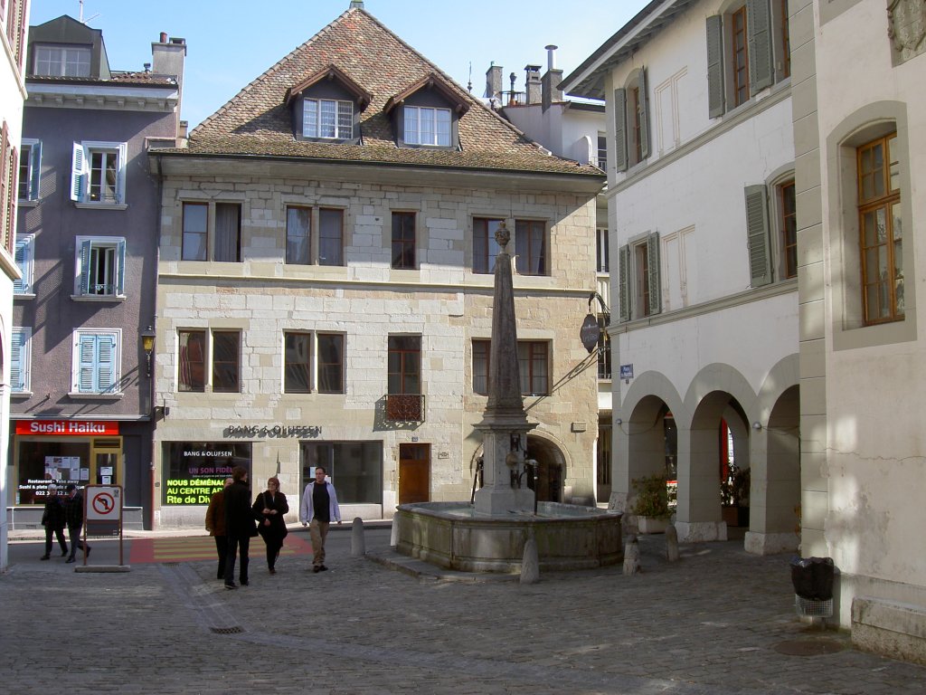 Nyon, Place Marche, Kanton Vaud (20.03.2011)