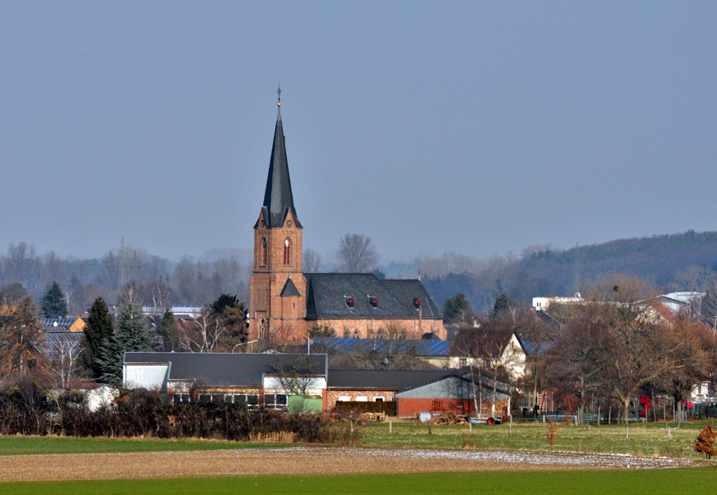 Obergartzem (zu Mechernich)  mit Kirche - 13.02.2013