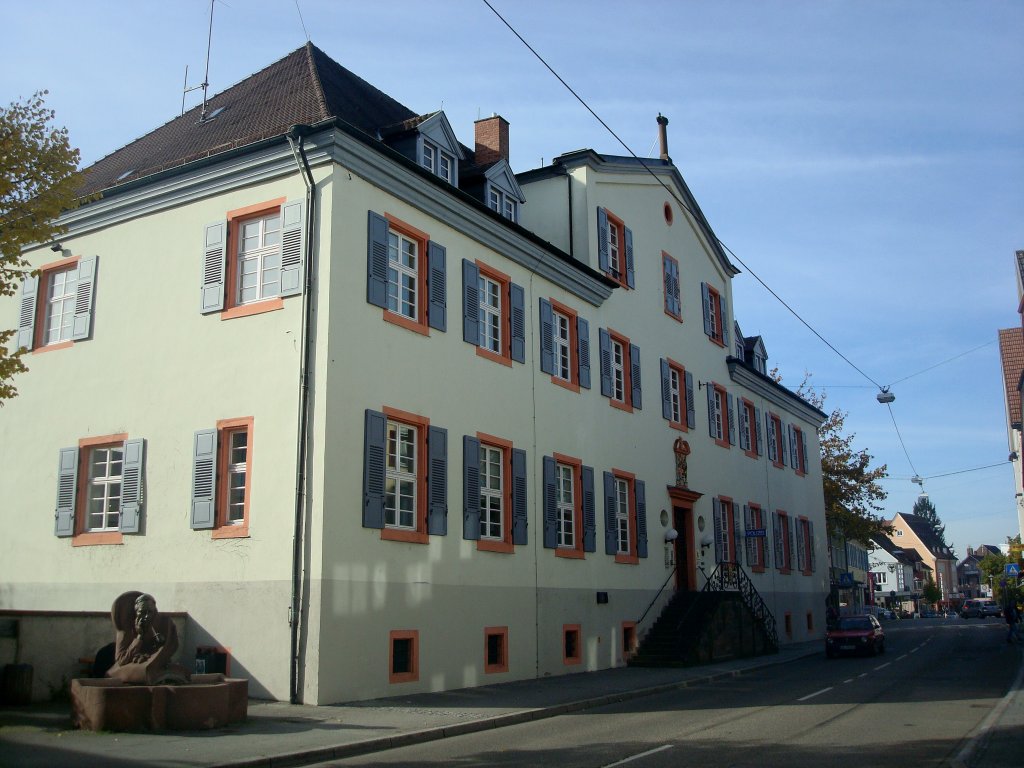 Oberkirch in der Ortenau,  das 1704 erbaute Amtshaus war von 1758-72 auch Münzstätte der Straßburger Fürstbischöfe, Okt.2010