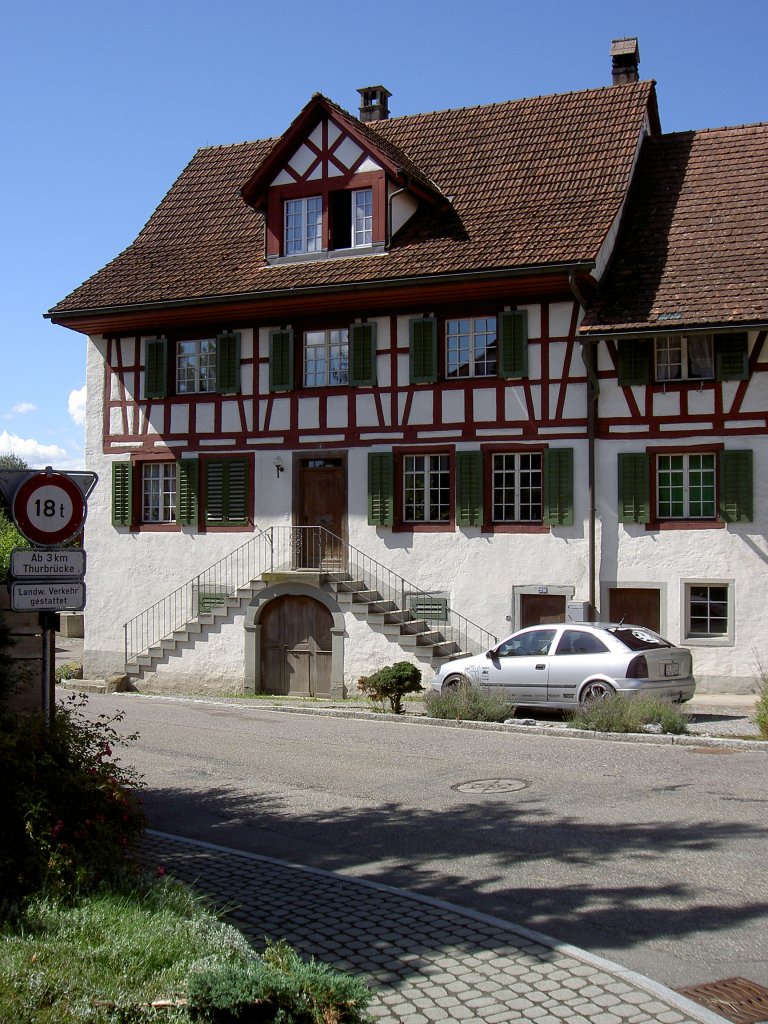 Ossingen, Fachwerkhaus an der Gutighuserstrae (28.08.2011)