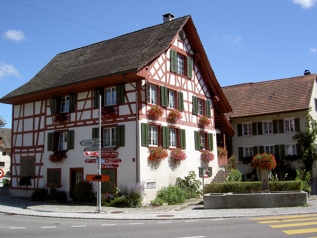 Ossingen, Riegelbau Steinerstr. 2, Bezirk Andelfingen (28.08.2011)