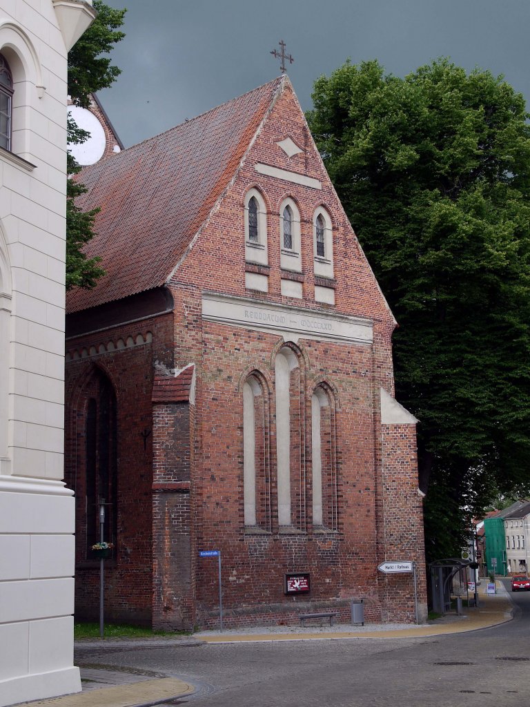 Ostgiebel der Stadtkirche Wittenburg; 24.06.2013
