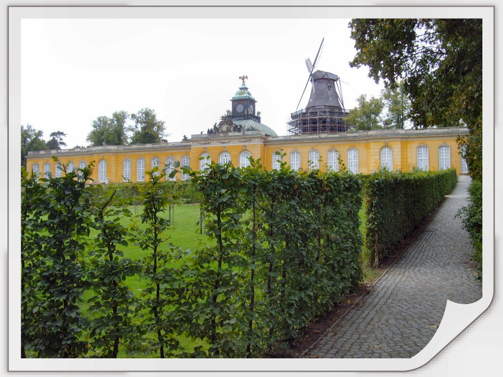 Park Sanssouci mit Blick zur Mhle, Potsdam 3.10.2009