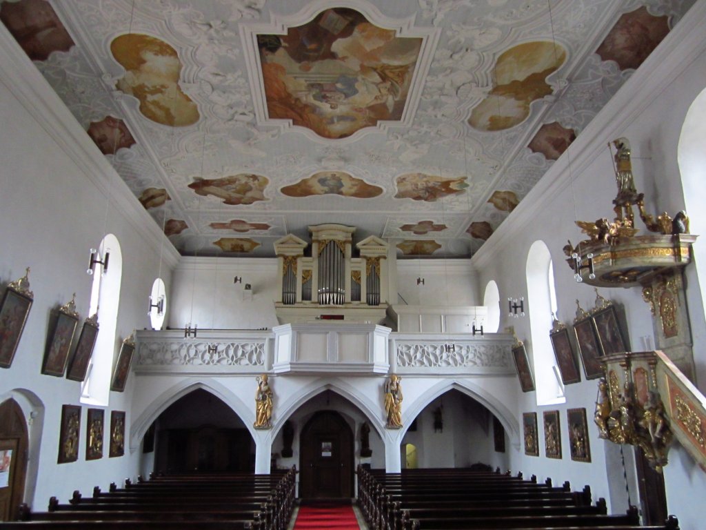 Pfarrkirche zu unserer lieben Frau von Drmitz, erbaut ab 1400, gotische Kunstwerke 
von Veit Sto und Tilman Riemenschneider, Kreis Forchheim (18.02.2012)
