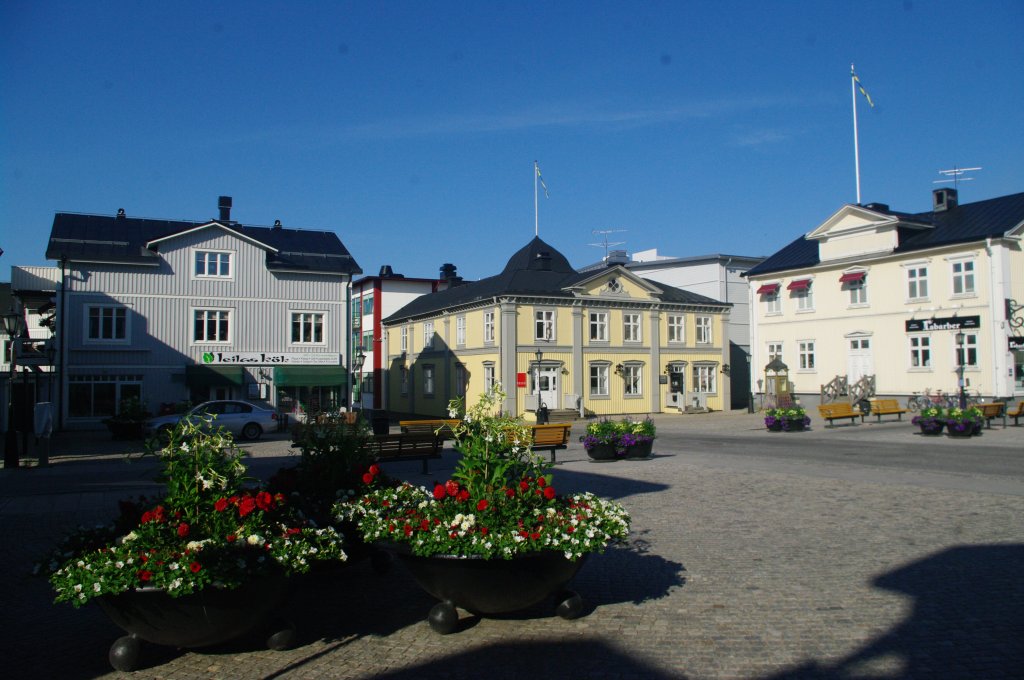 Pitea, Marktplatz mit Stadtmuseum (07.07.2013)