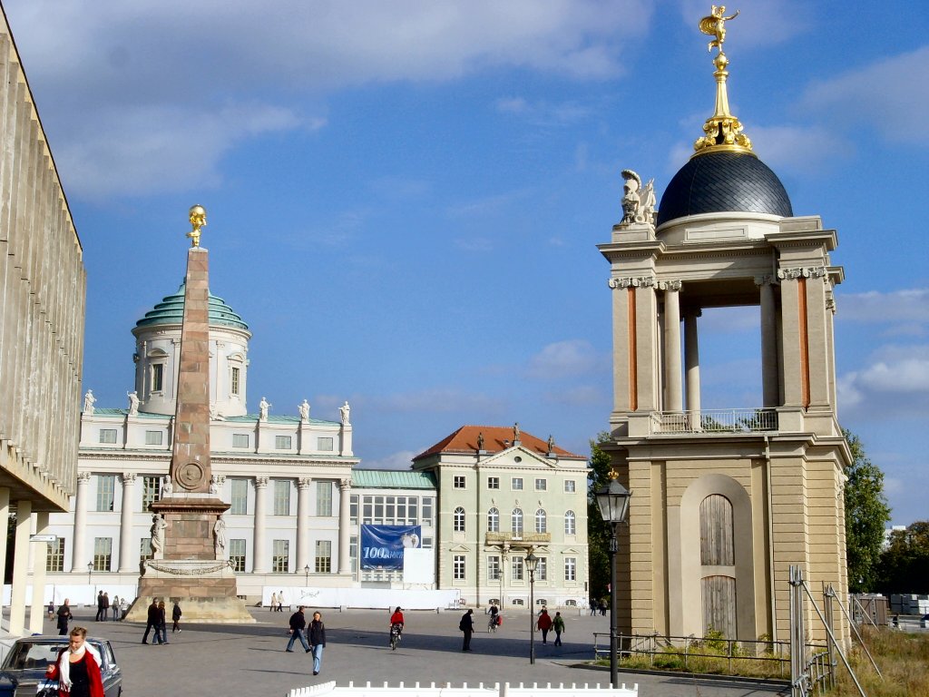 Potsdam, Blick zum Rathaus, Oktober 2009