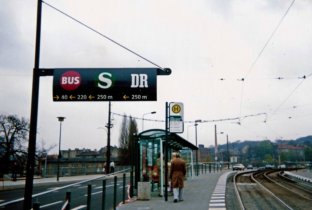 Potsdam, Lange Brcke im Mai 1992