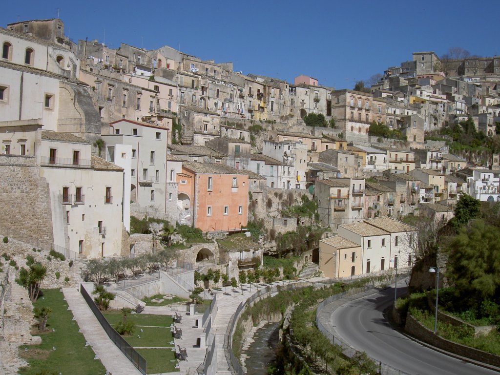 Ragusa Ibla, Ausblick auf die Altstadt (12.03.2009)