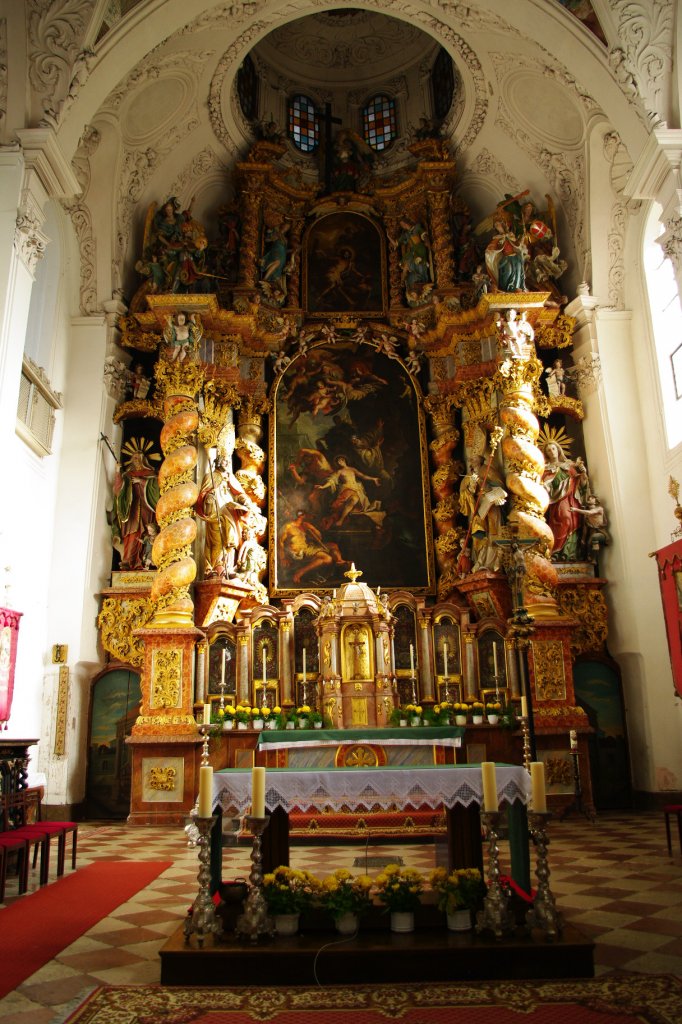 Ranshofen, Stiftskirche St. Pankratius, Hochaltar (27.11.2009)