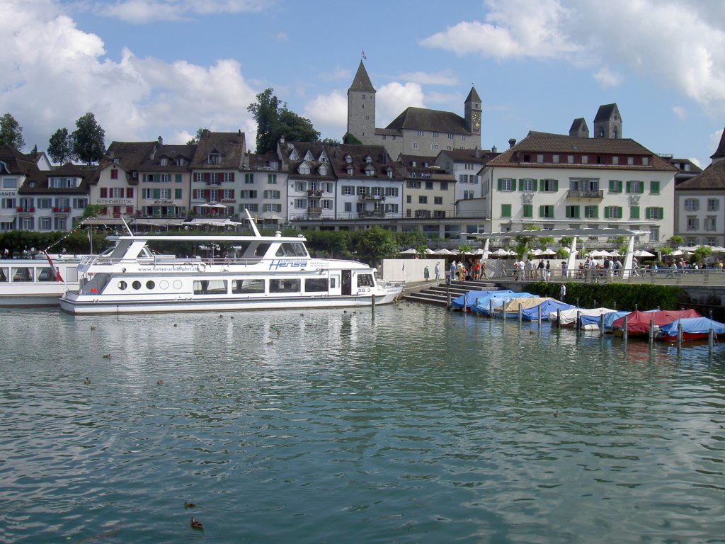 Rapperswil, Altstadt mit Schloss (18.07.2010)