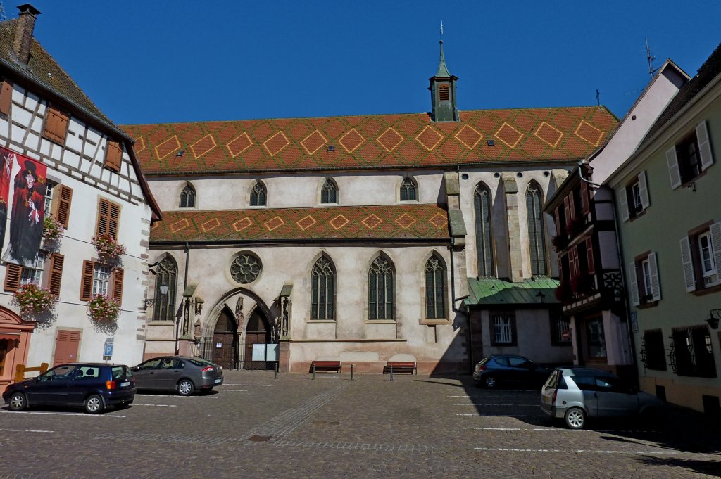 Rappoltsweiler, die Kirche St.Augustin im Stadtzentrum, Sept.2011