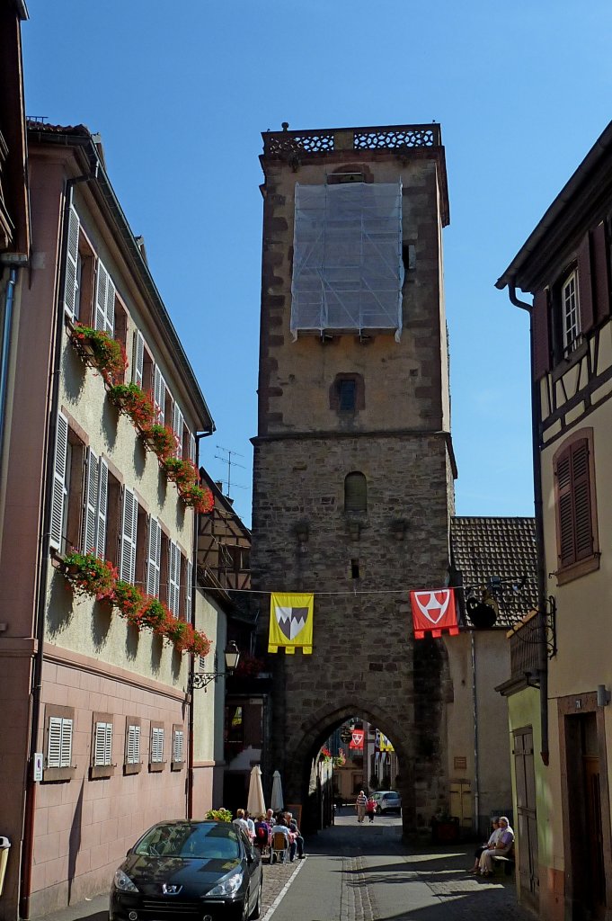 Rappoltsweiler, der Metzgerturm, Teil der Stadtbefestigung aus dem 13.Jahrhundert, Sept.2011