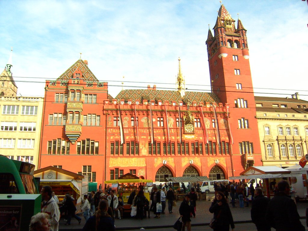 Rathaus in Basel im Herbst 2009