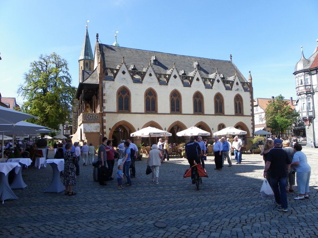 Rathaus von Goslar im Spätsommer 2010