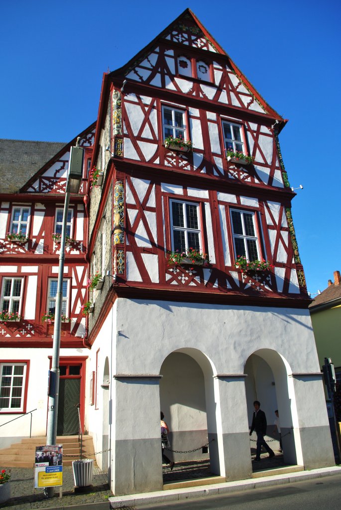 Rathaus von Nassau (Lahn), erbaut von 1607 bis 1609 als Adelzheimer Hof (30.05.2009)